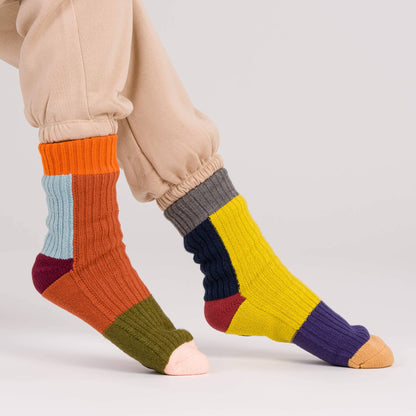 Mismatch House Socks (Desert)