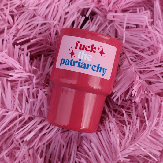 F*ck The Patriarchy Mini Tumbler Candle (strawberry • muskmelon • oakmoss)