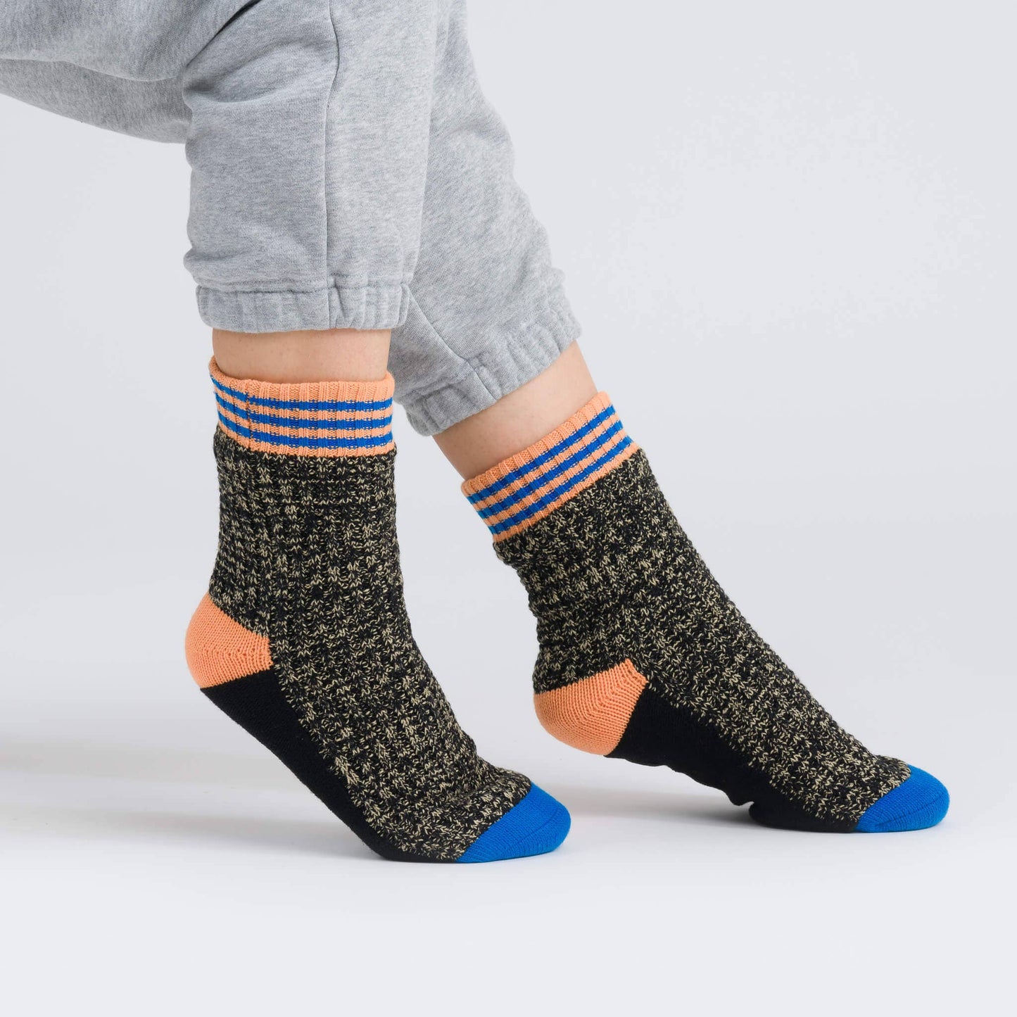 Fleece-Lined Waffle Knit House Socks