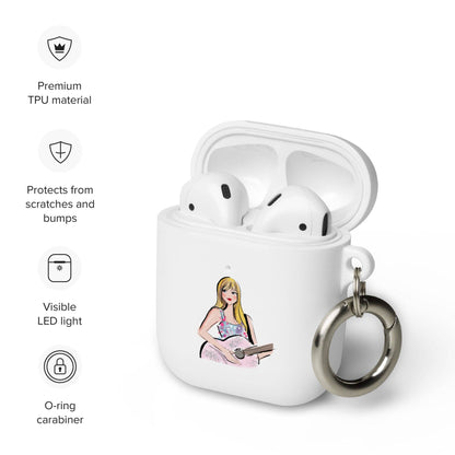 Taylor Swift Rubber Case for AirPods® (White)