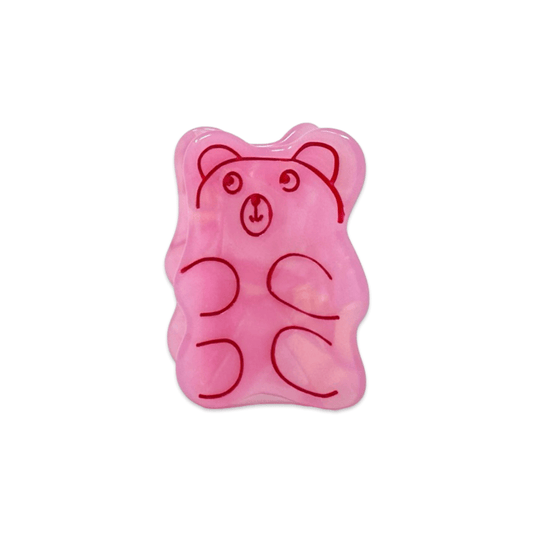 Mini Pink Gummy Bear Claw Clip