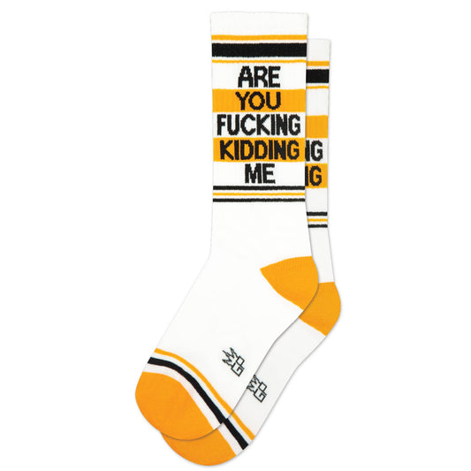 Are You Fucking Kidding Me Retro Crew Socks