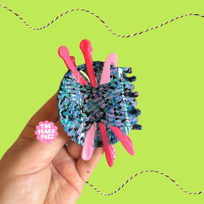 Knitting & Crochet Needle Claw Clip