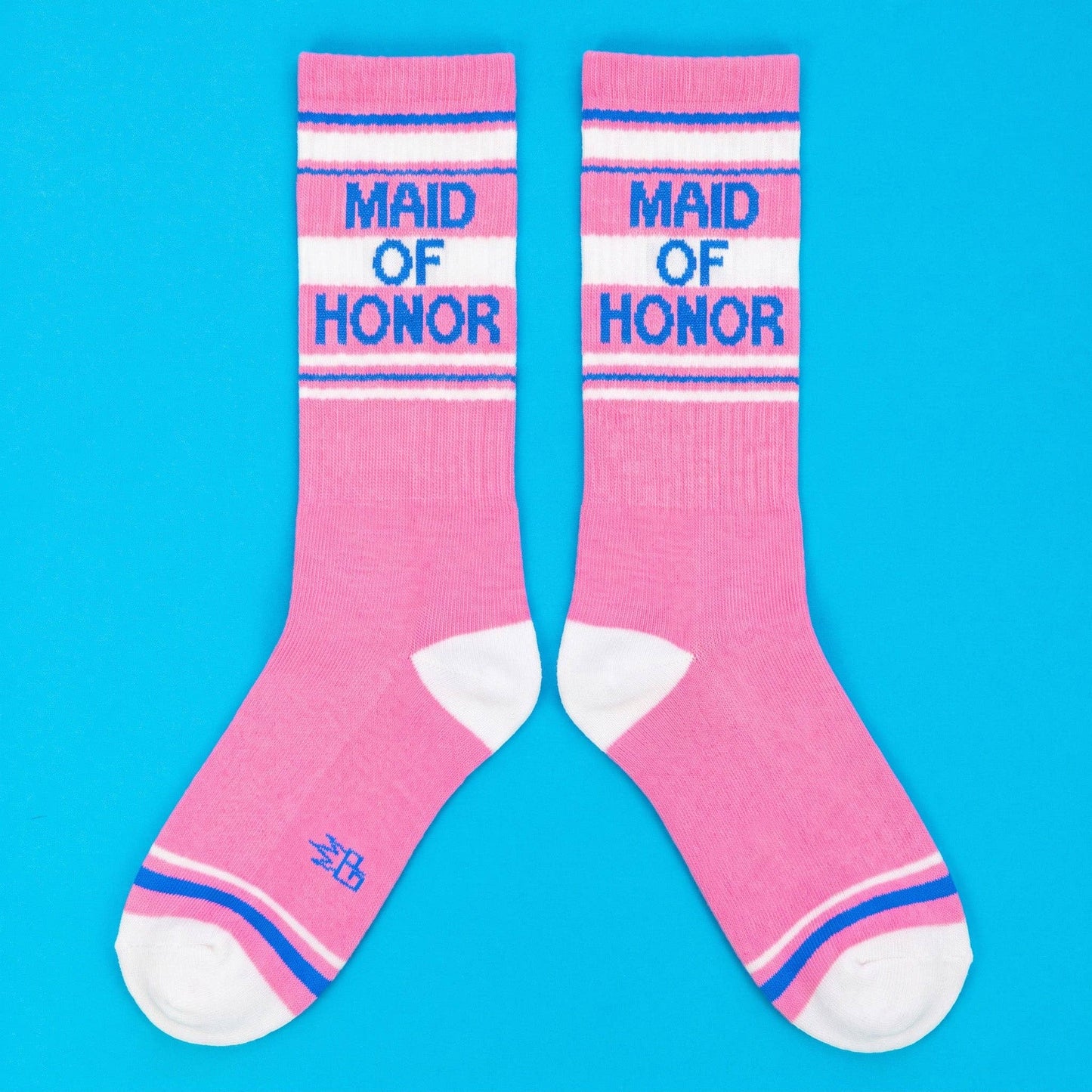 Maid Of Honor Retro Pink Crew Socks