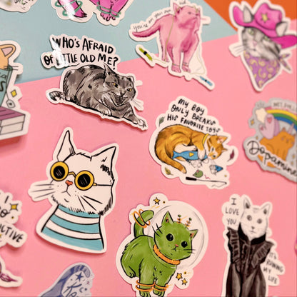 “My Boy Only Breaks His Favorite Toys” Swiftie Cat Sticker