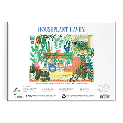Houseplant Haven 1000 Piece Foil Puzzle