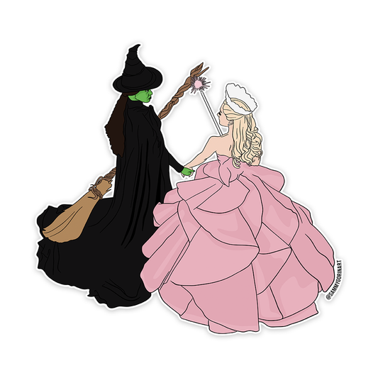 Elphaba & Glinda Sticker