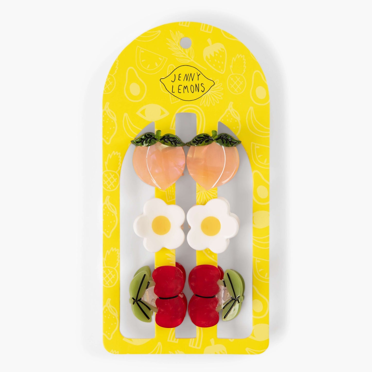 Summer Orchard Mini Claw Clip Set