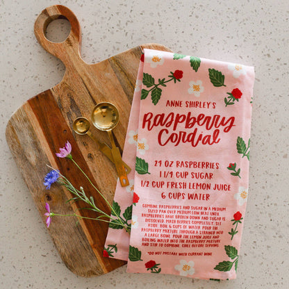 Anne Shirley’s Raspberry Cordial Tea Towel