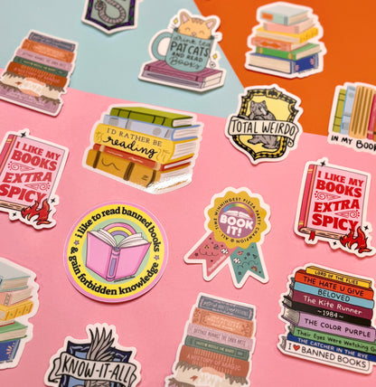 Read Banned Books, Gain Forbidden Knowledge Sticker