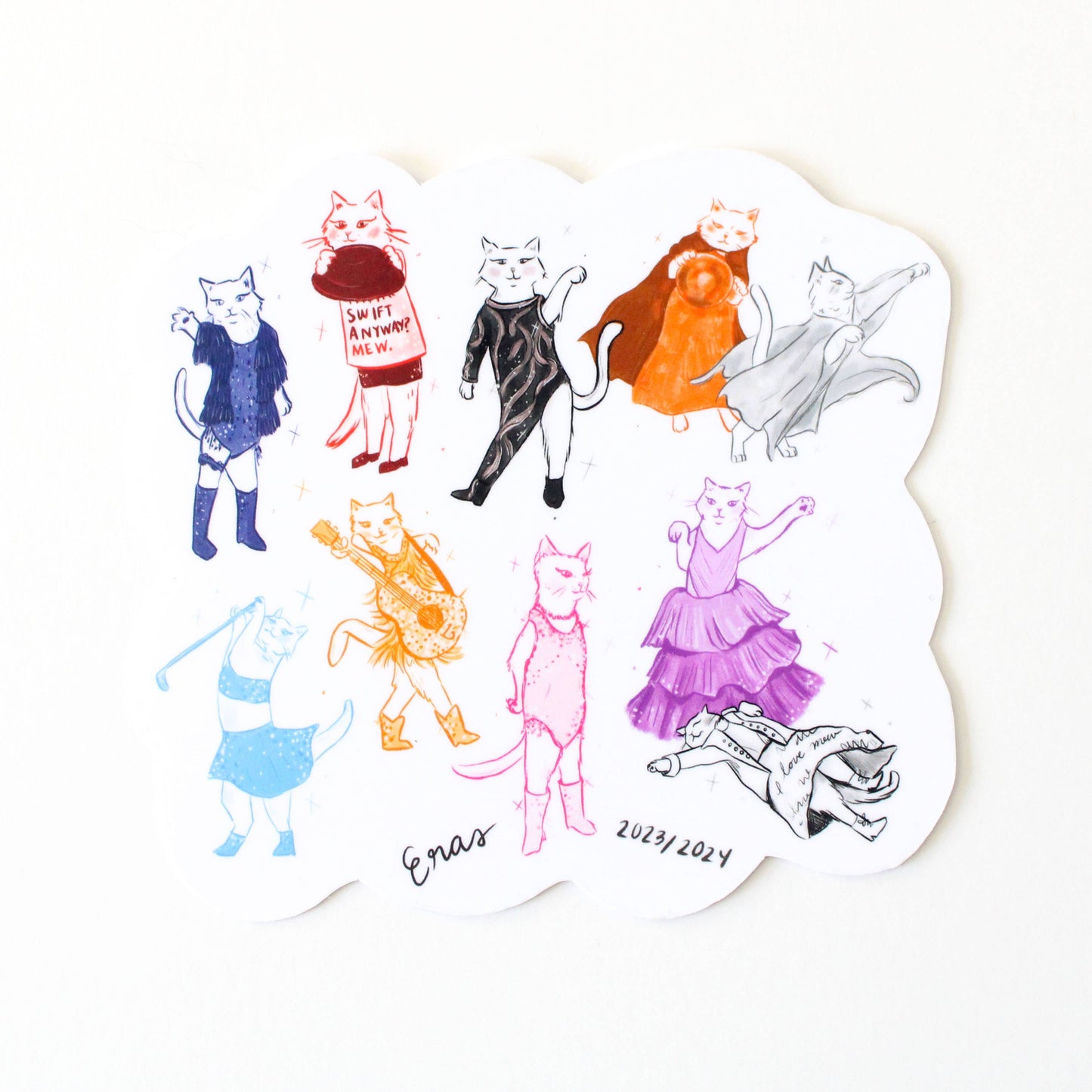 Eras Cats Sticker