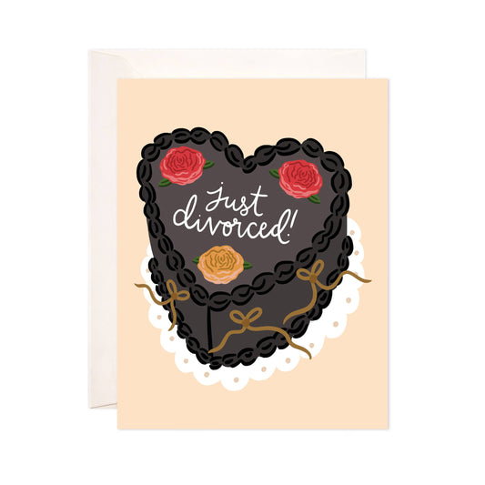 Just Divorced Cake Greeting Card