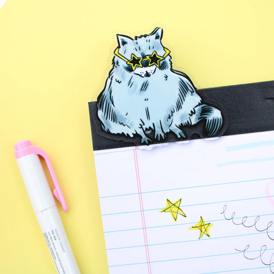 Raccoon Acrylic Binder Clip