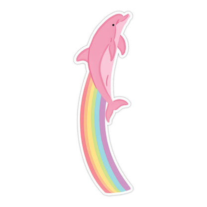 Dolphin Rainbow Die Cut Bookmark
