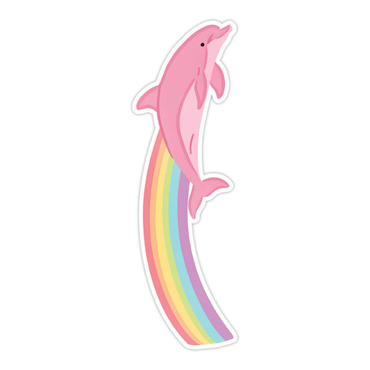 Dolphin Rainbow Die Cut Bookmark