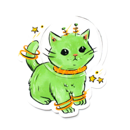 Green Space Kitty Sticker