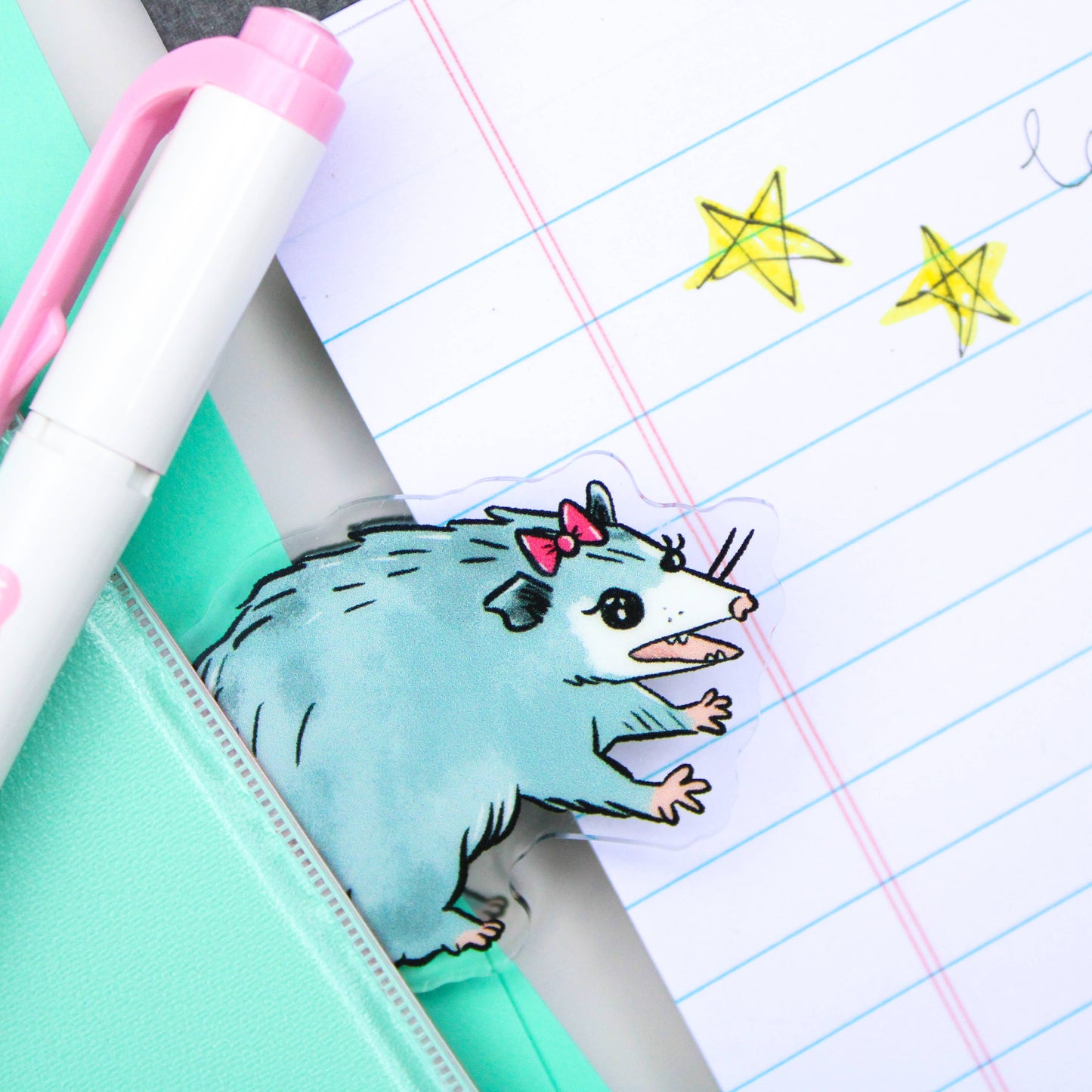 Possum Acrylic Binder Clip
