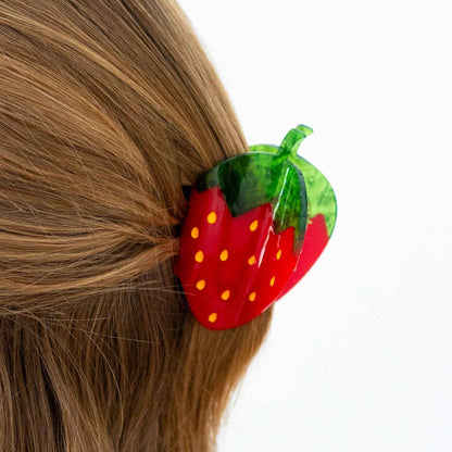 Red Strawberry Hair Claw (Large)