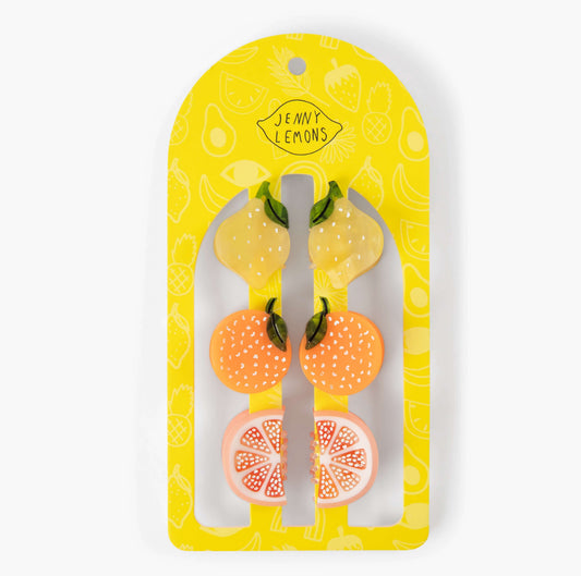 Sunshine Citrus Mini Claw Clip Set