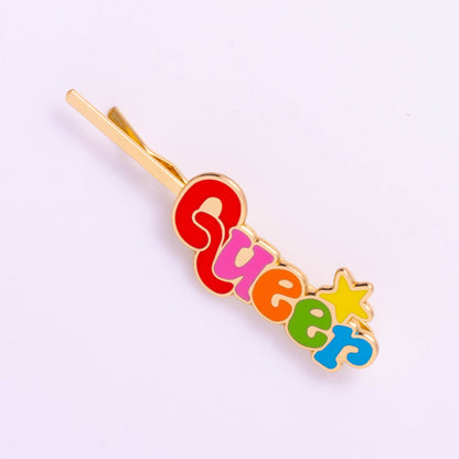 18k Gold Queer Hairpin