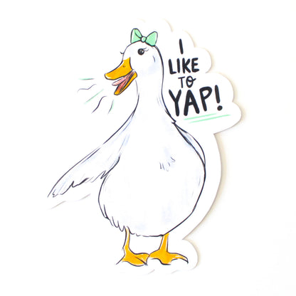 Yapping Duck Sticker