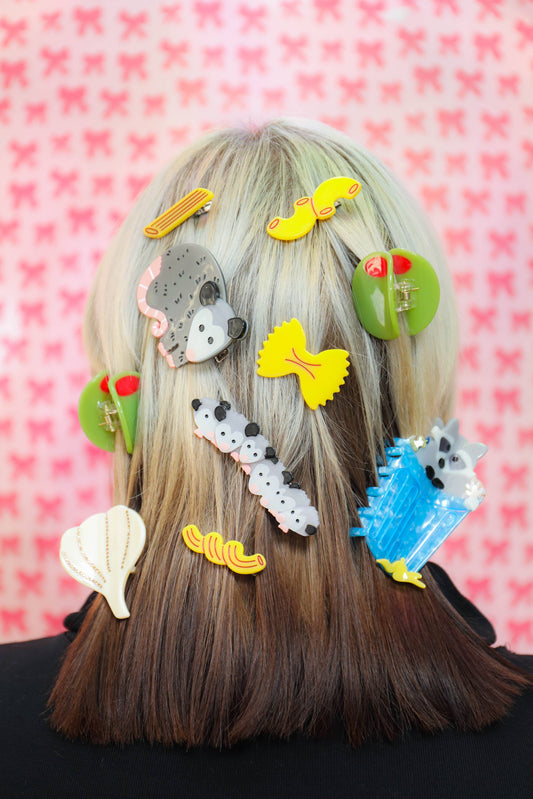 Possum Family Hair Clip Set