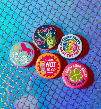 1-900-HOT-TO-GO Chappell Roan Button