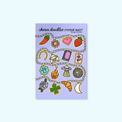 Charm Doodles Sticker Sheet