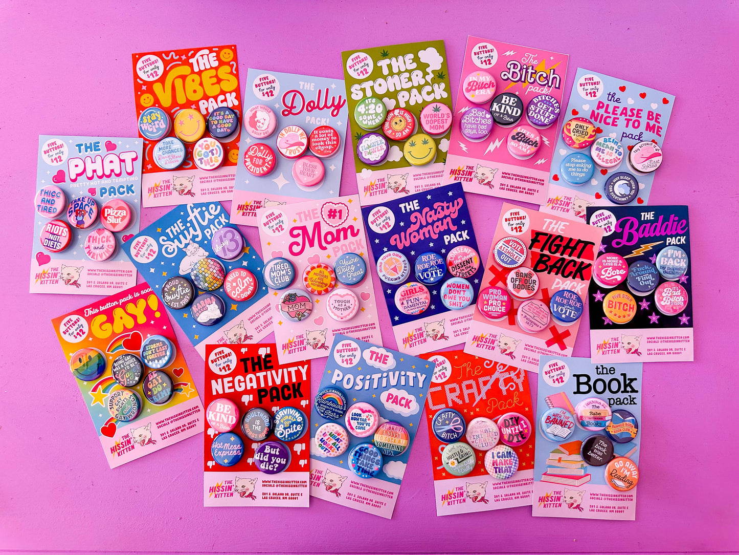 The Book Pack (Buttons)