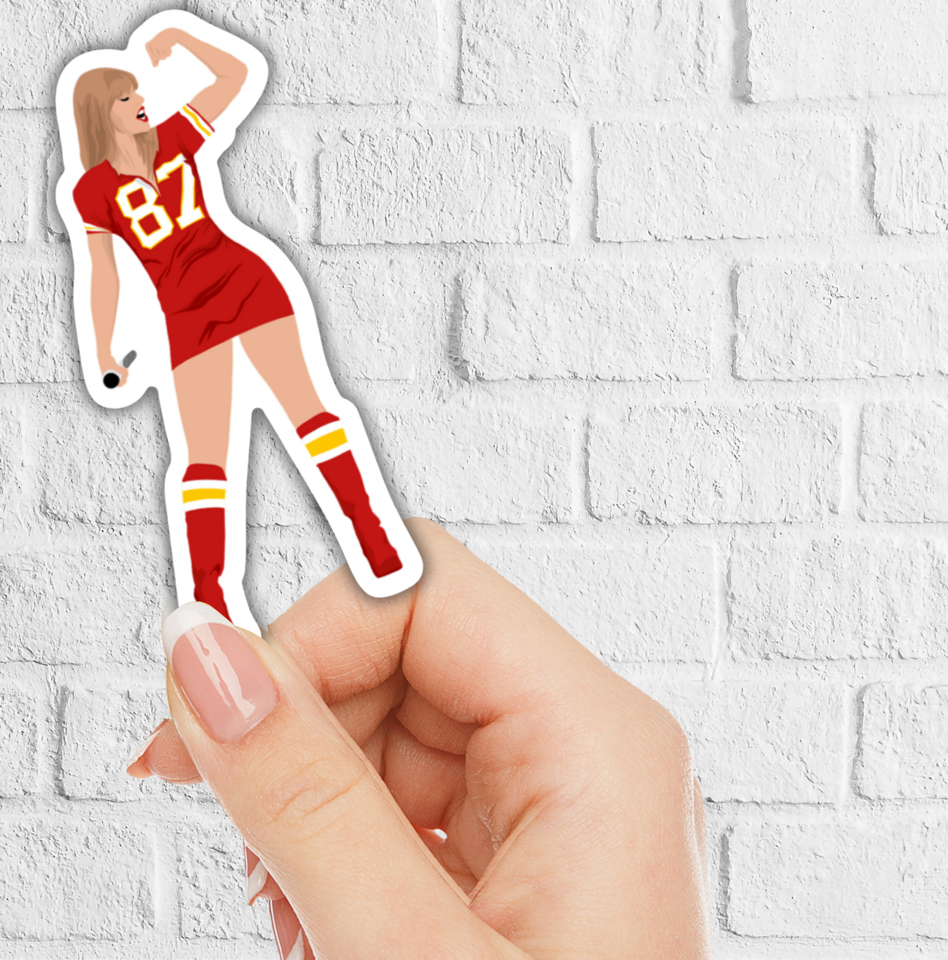 Taylor Swift Chiefs Jersey Sticker