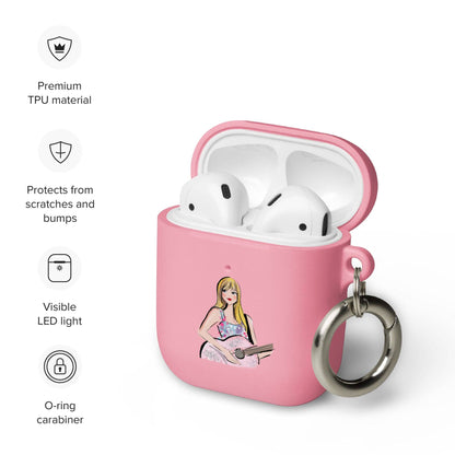 Taylor Swift Rubber Case for AirPods® (Pink)