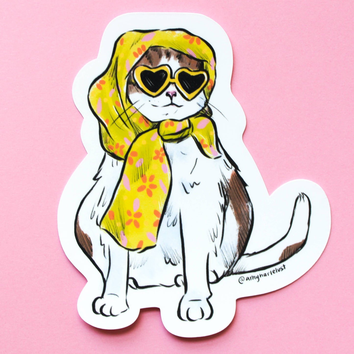 Glamour Cat Sticker