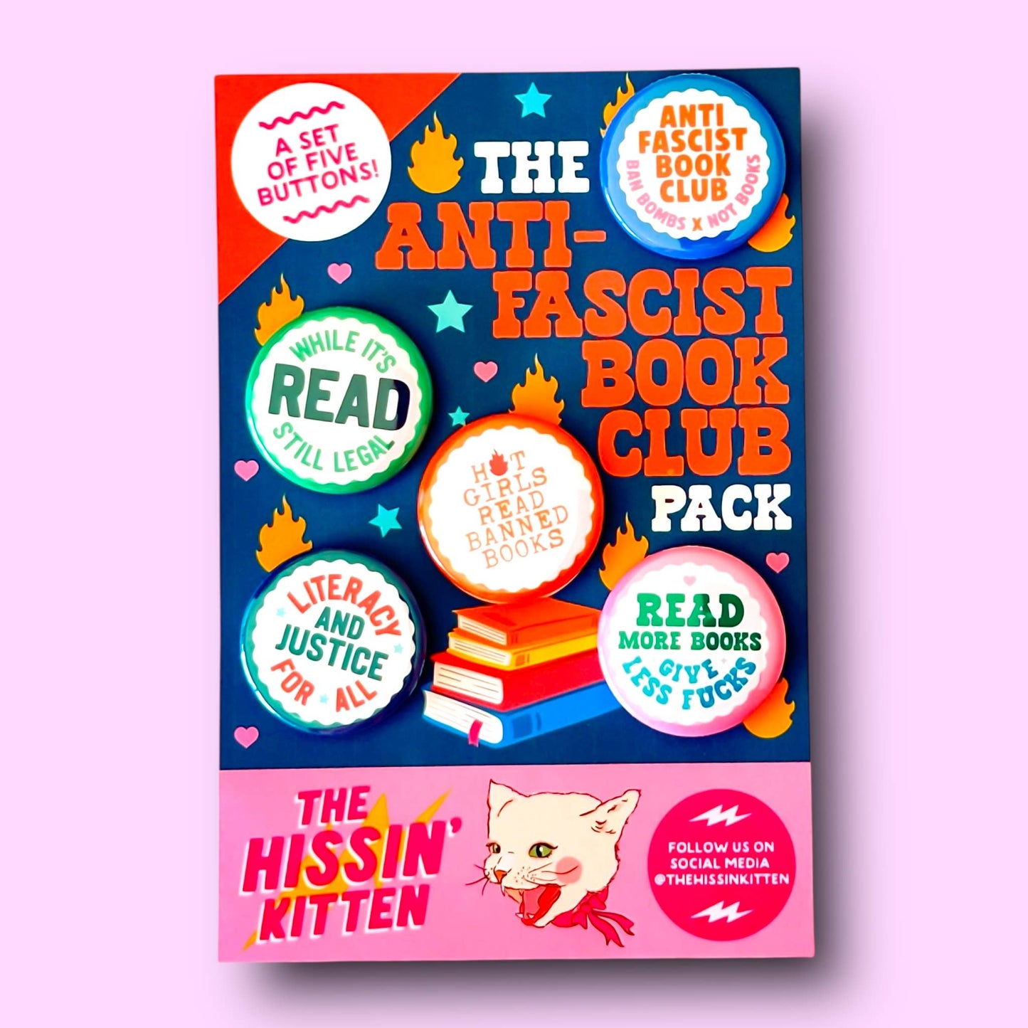 The Anti-Fascist Book Club Magnet Pack