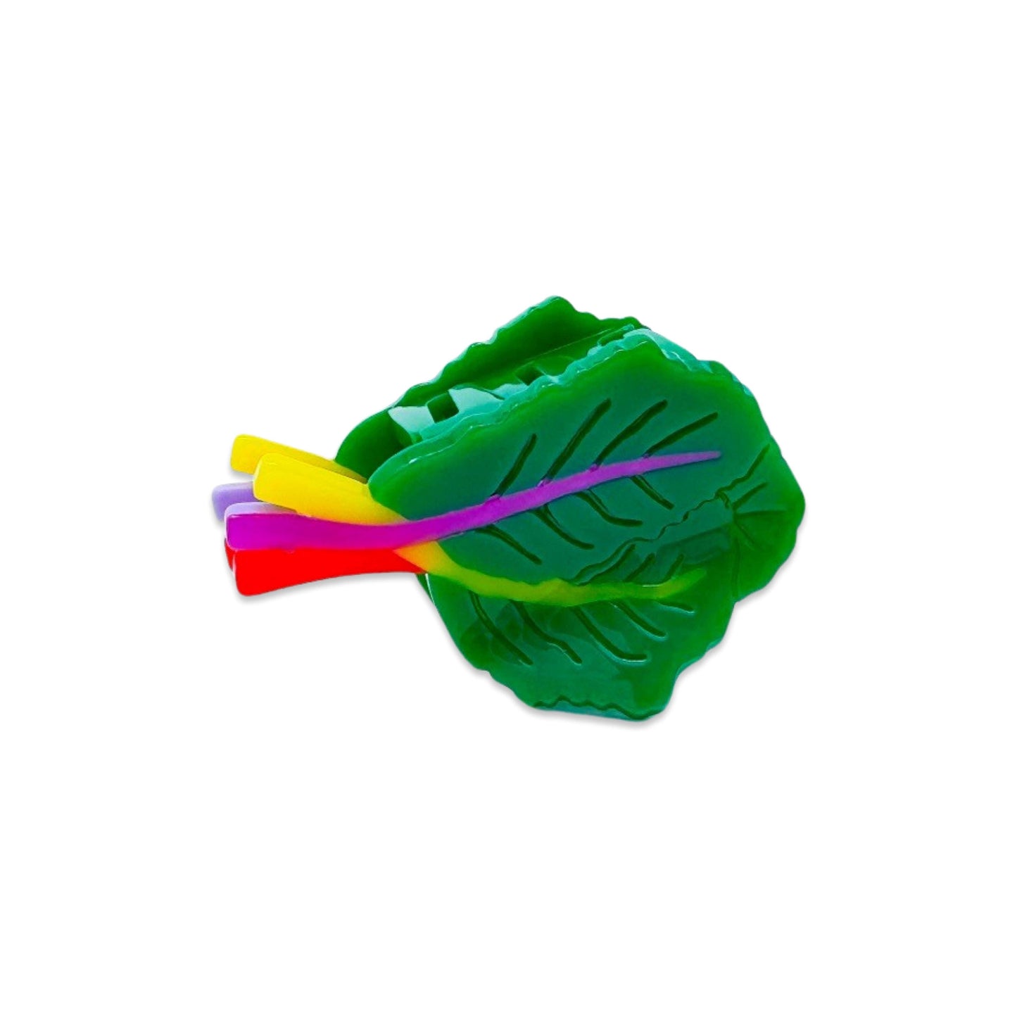 Rainbow Chard Hair Claw (Mini)