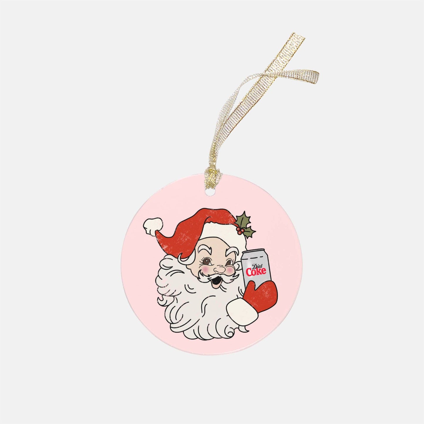 Santa Diet Coke Ornament