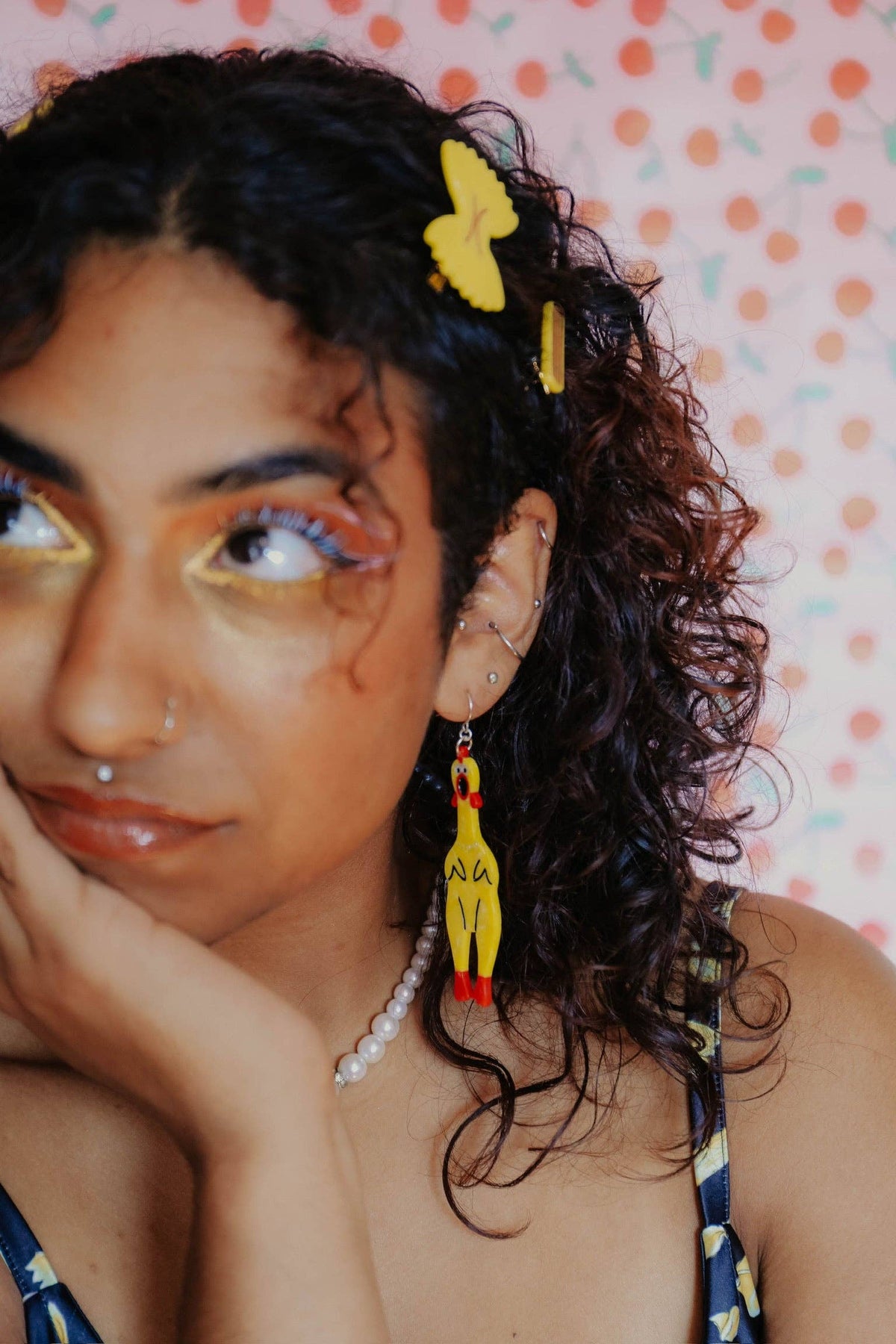 Rubber Chicken Earrings