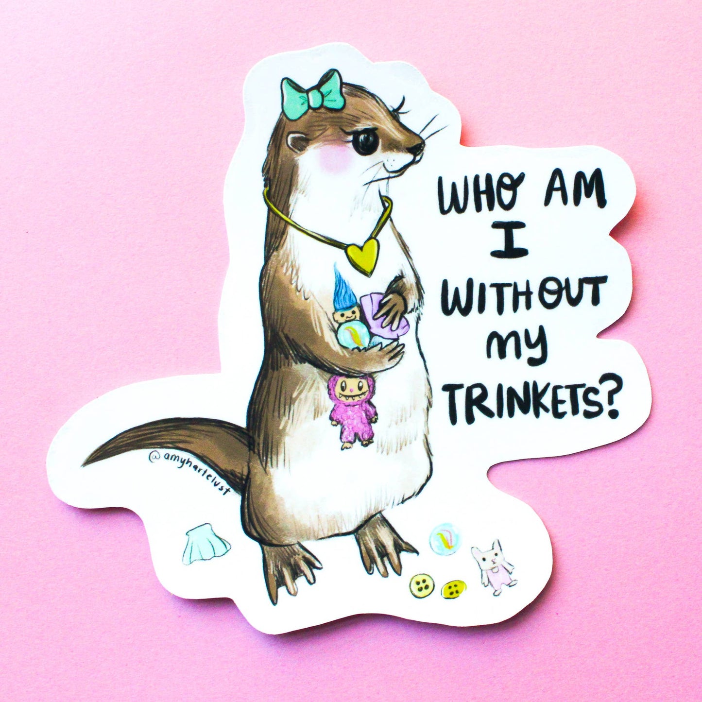 Trinket Otter Sticker