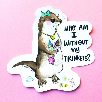 Trinket Otter Sticker