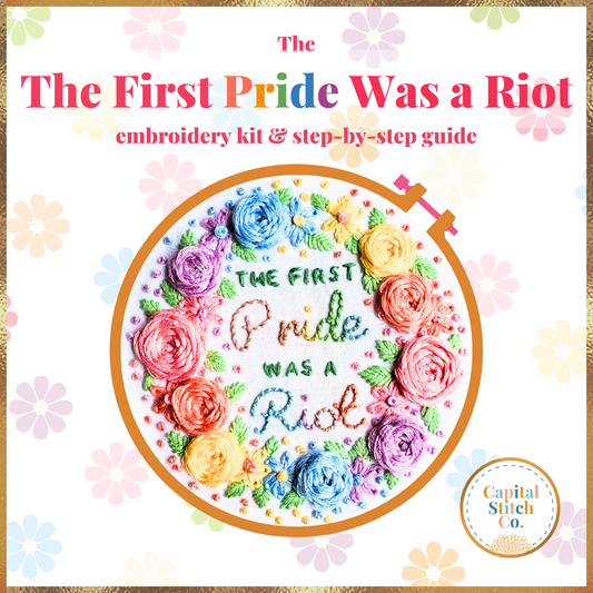The First Pride Was a Riot Embroidery Kit