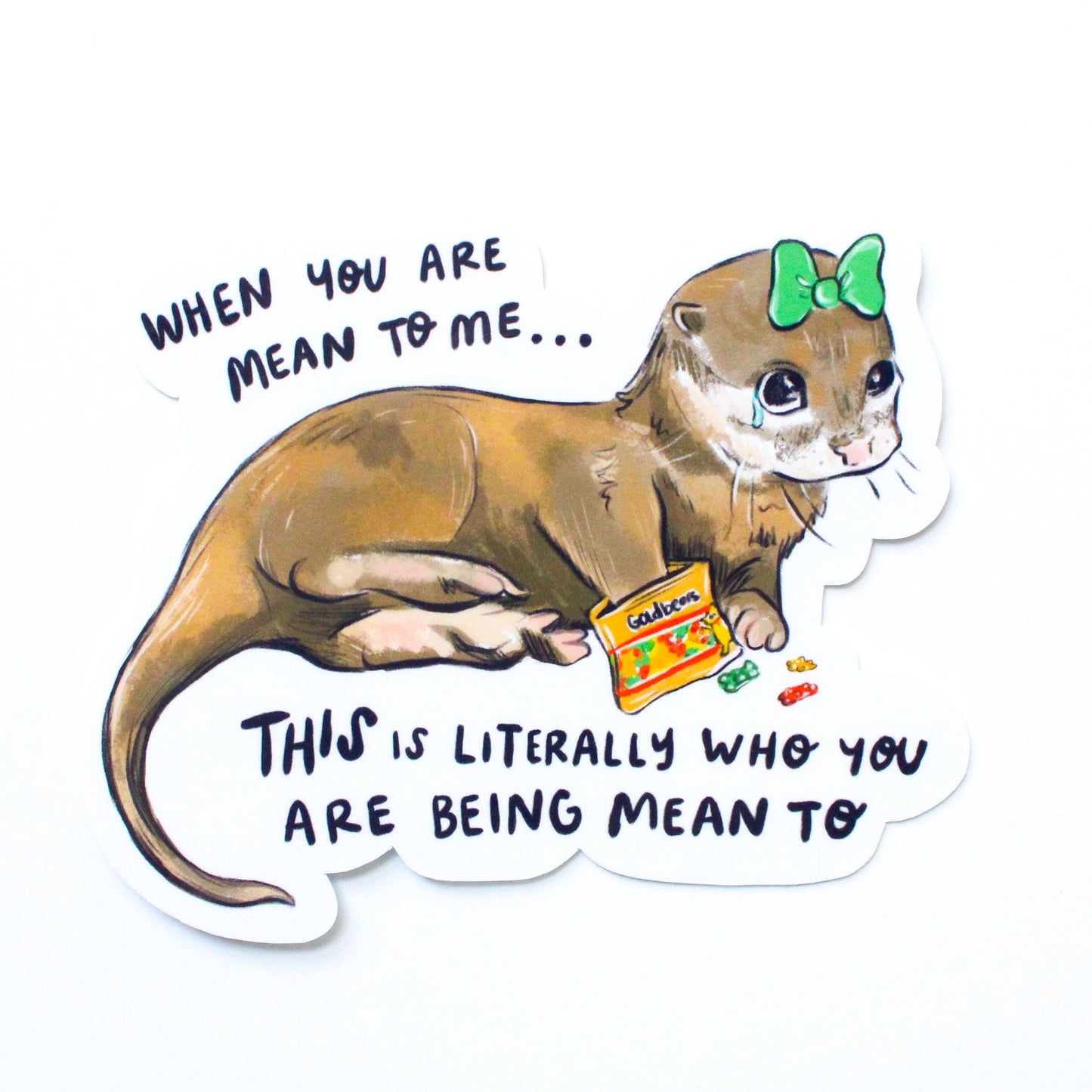 Sweet Otter Vinyl Sticker