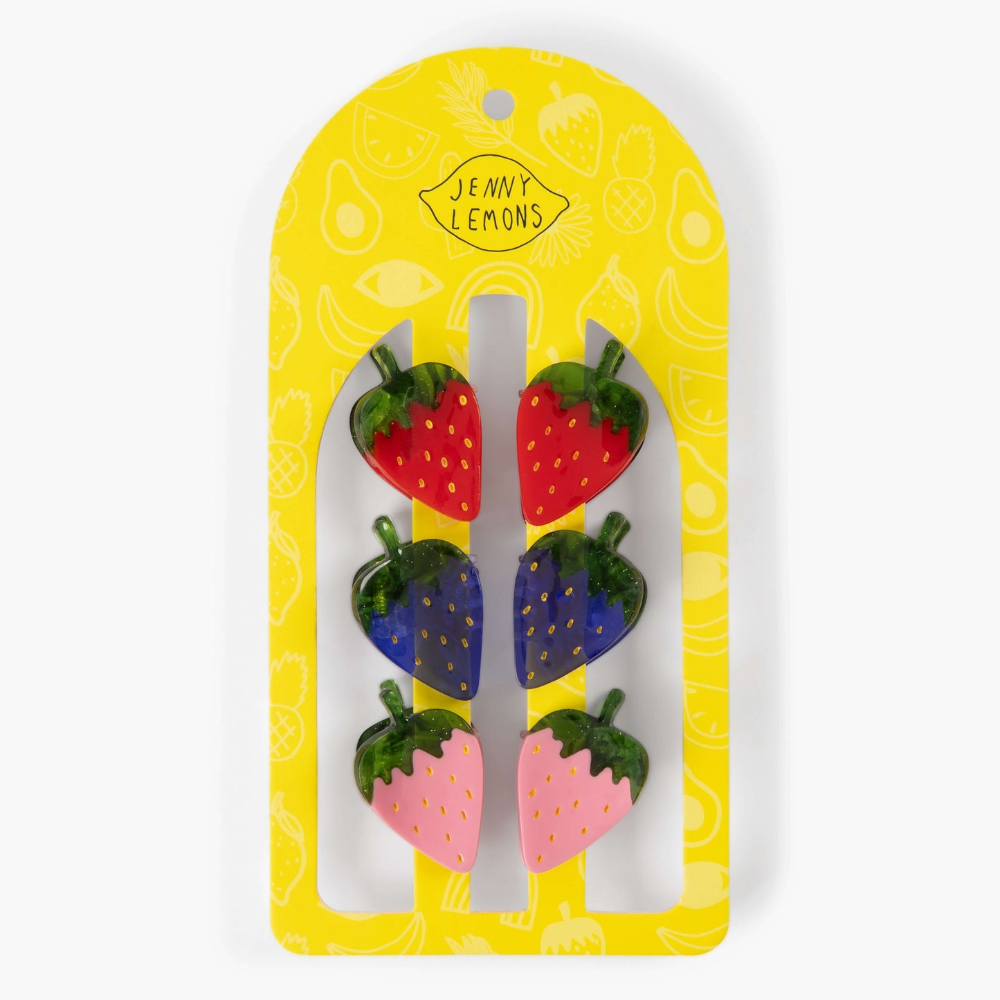 Strawberry Patch Mini Claw Clip Set