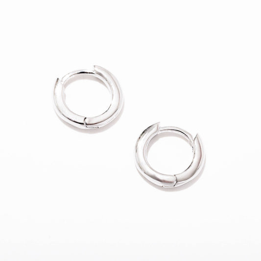 Margot Mini Huggie Hoop Earrings (Sterling Silver)