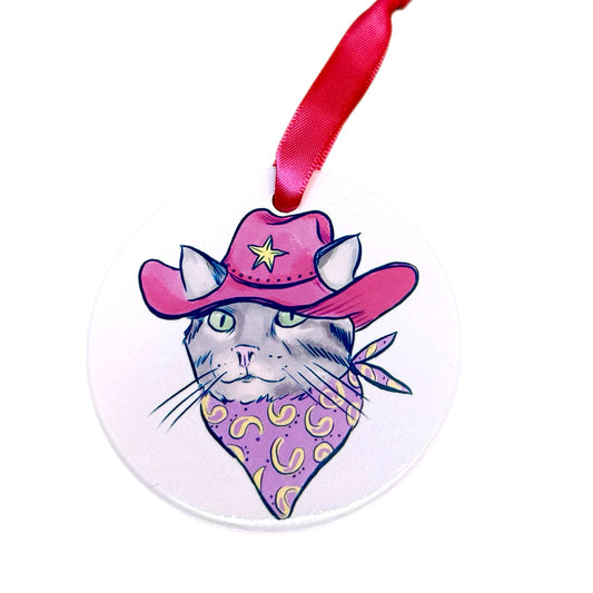 Meowdy Cat Ornament