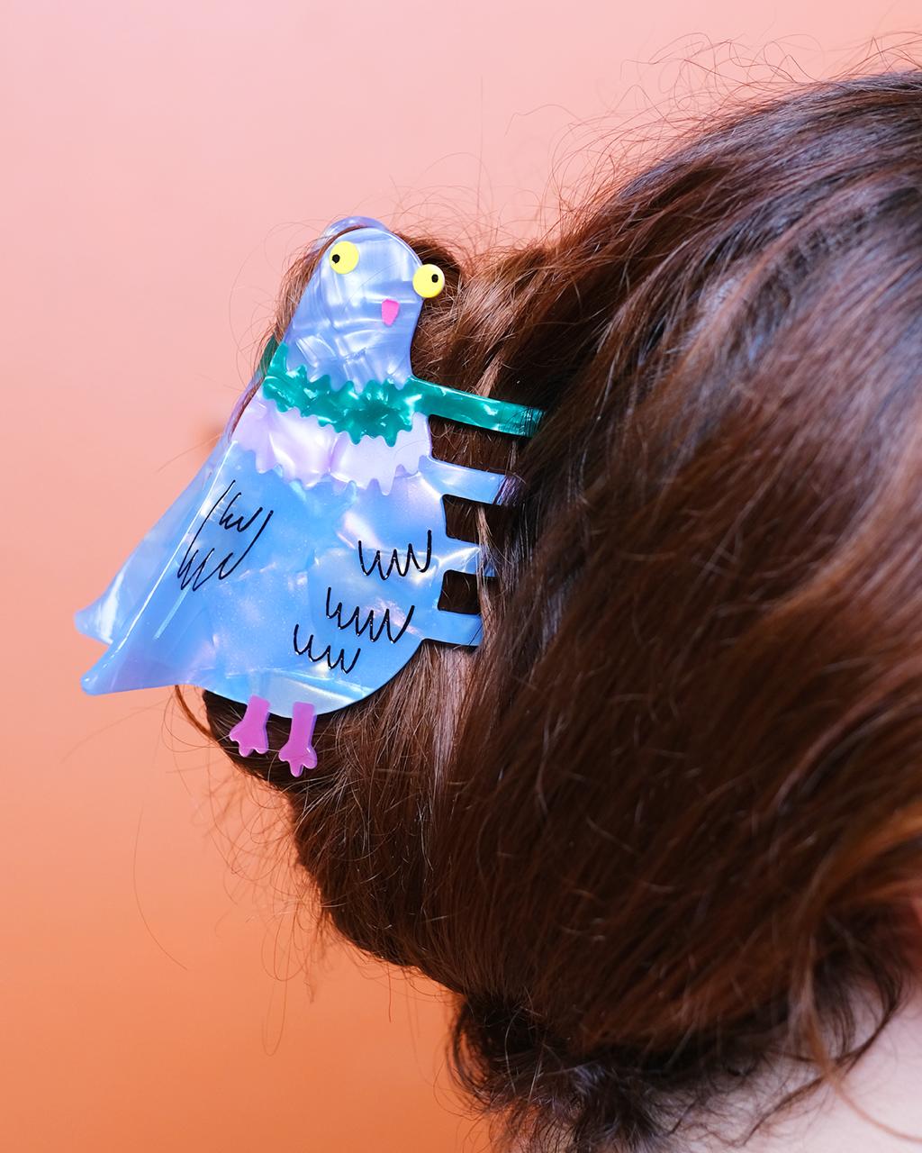 Bird Brain Pigeon Claw Clip