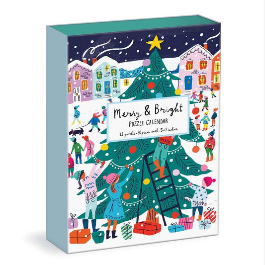 Merry and Bright 12 Days of Christmas Puzzle Advent Calender