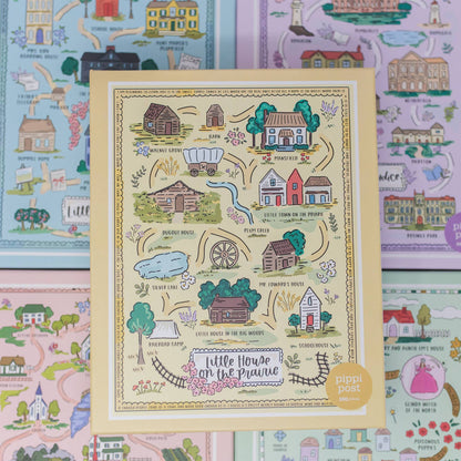 Little House on the Prairie Map 500 Piece Puzzle