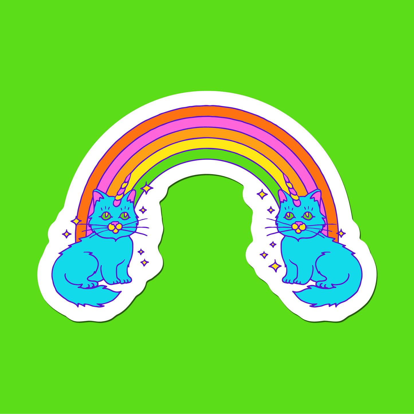 Rainbow Cat Sticker