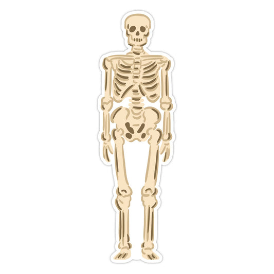 Skeleton Die Cut Bookmark