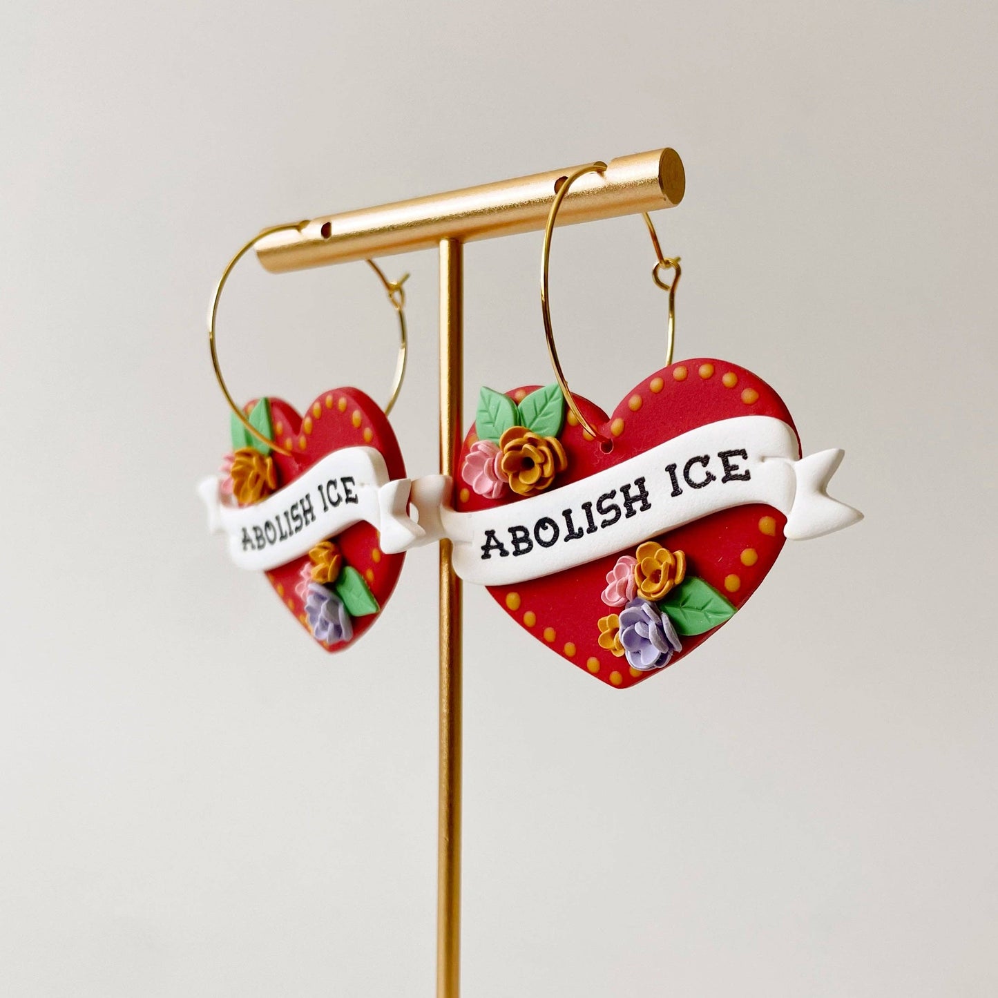 Abolish ICE Hoop Earrings
