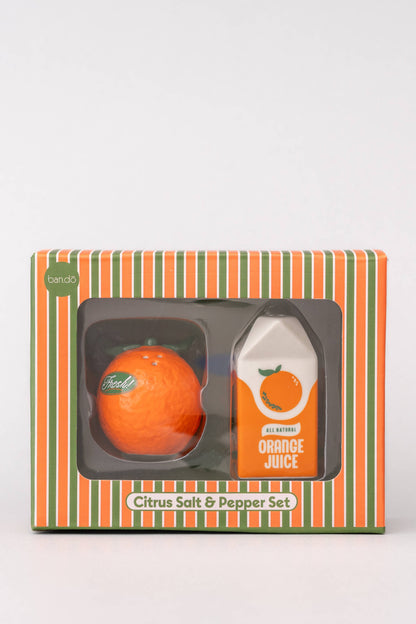 Orange Salt and Pepper Shakers